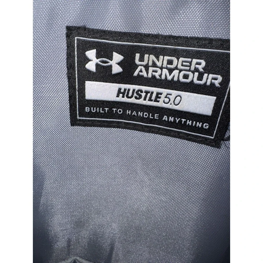 Under Armour Hustle 5.0 Backpack Black/Silver Storm Laptop Bag